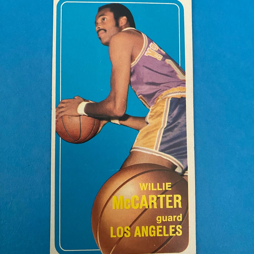 Topps Willie McCarter Basketball Card - Purple and Yellow